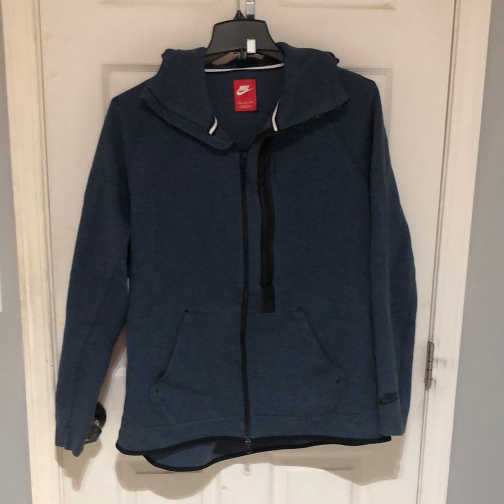 Nike jersey blue/black jacket with tech pocket